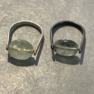 STINE P Ring med sten i sterlingsølv