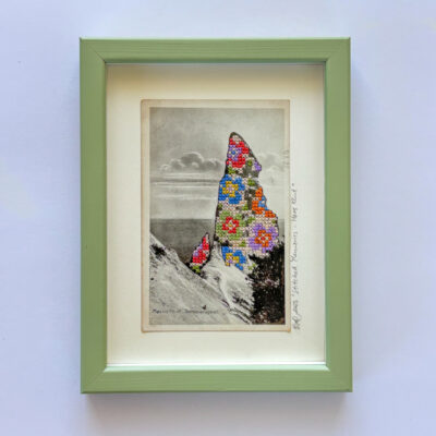 EvaC-art - Stitched Memories - Møns Klint (tryk)