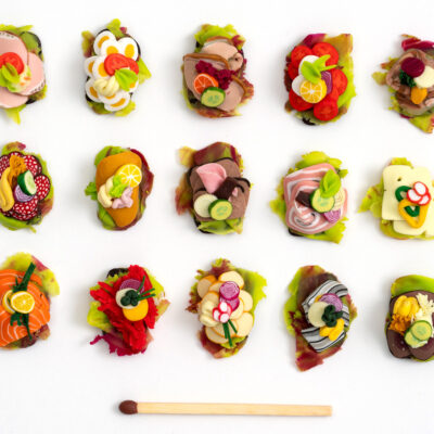 Maria Ortmann - Smørrebrød magneter (enkelt)