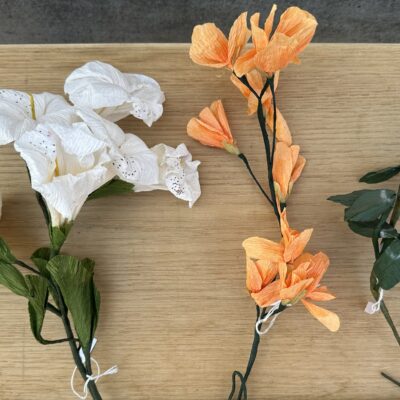 Labdecor Kristina - Papir-blomster med mange stilke