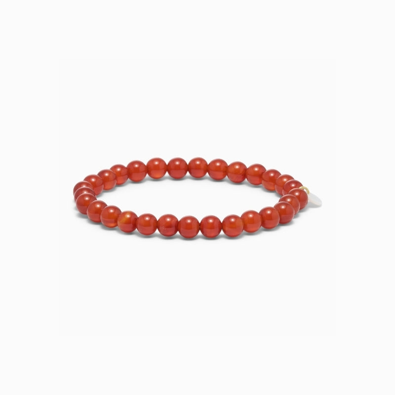 SOI - 1x1 26 Red Jade Stretch Bracelet